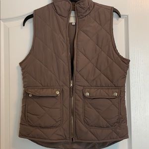 Taupe Puffer Vest